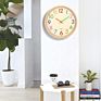 12Inch Wall Nordic Style Modern Frames Wall Clock Decor Color Silent Minimalist Home Decorative Wood Grain
