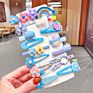 14 Pcs/Set Girls Cute Colorful Cartoon Flower Hairpins Kids Sweet Hair Clips Barrettes Hair Accessories Hairgrips