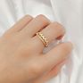 14Kt Gold Jewelry Princess Crown Gold Thin Ring 14K Real Gold Ring for Women Engagement Gift