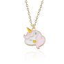 18 Models Cartoon Cute Unicorn Horse Pendant Necklace