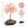 18Cm Gemstone Jade Bonsai Healing Fortune Lucky Feng Shui Rose Quartz Tree