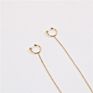 18K Gold Plated Stainless Steel Cuff Chain Earrings Wrap Tassel Earrings for Women