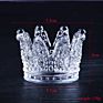 1Pcs Glass Crown Candlestick Embossed Ring Beauty Tray Put Cosmetic Shelf Jewelry Storage Box