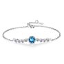 2020High Ocean Birthstone S925 Embellished Crystal Bracelet