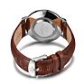 20Pc 40 Mm Stainless Steel Back Clock Brown Leather Mineral Glass Men's Watch Timepieces