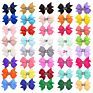 2.2 Inch Small Swallow Tail Ribbon Hair Bow with Full Lined Clip for Little Baby Girls Kids Hair Accessory 811