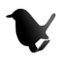 2Pc Bird Pattern Hooks Self Adhesive Door Wall Hanger Hooks Suction Heavy Load Rack Cup Sucker Bathroom Kitchen Hanger Organizer