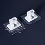 2Pcs Nail-Free Adjustable Curtain Rod Holder Clamp Hooks Rod Bracket Holders Adhesive Wall Curtain Fixed Clip Hanging Rack Hook