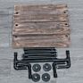 3-Tier Industrial Pipe Bathroom Shelf Wall Mount,61Cm Rustic Utility Storage Shelves,Wood Storage Floating Shelves with Towel