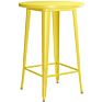 30" round Black Outdoor Bar Height Table