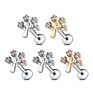 316L Surgical Steel Life Tree Top Clear Cz Labret Helix Tragus Piercing Cartilage Earring Studs