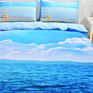3D Style Ocean Marine Printed Polyester Fabric Bedding Set