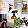 480Ml 16 Oz Boston round Amber Glass Trigger Spray Bottles Refillable Glass Spray Bottle for Essential Oils, Cleaning Products