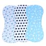 4 Pack of Baby Burp Cloths 3 Layers Extra Soft Waterproof Absorbent Burp Cloths