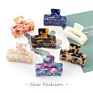 4Cm Jaw Hairpins Floral Acetate Octopus Clips Mini Square Shape Hair Claw Clips for Kids Girls
