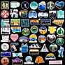 50Pcs Outdoor Go Hiking Camping Picnic Graffiti Sticker Skateboard Luggage Laptop Waterproof Travel Stickers Printing