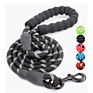 5 Ft Strong Rope Dog Lead with Comfortable Padded Handle and Highly Reflective Threads Big Heavey Duty Rope Dog Leash