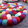 5 Pack Handmade Colorful Wool Felt Balls Trivet Coasters Placemats Coffee Coasters