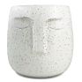 5Inch Cement Face Pot Concrete Head Pot for Home Deco Modern Face Planter Cement Head Planter Human Face for Succulent Plant