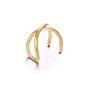 5Pcs/Set Ear Cuffs Gold Leaf Ear Cuff Clip Earrings for Women Climbers No Piercing Cartilage Earring