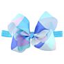 6" Big Baby Girls Colorful Grosgrain Ribbon Hair Bows Headbands Cute Elastic Headwrap for Girls Hair Accessories