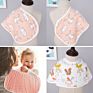 6 Layers Printed Bib and Muslin Baby Burp Cloths Burping Towel