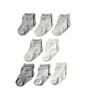 6 Pack Cute Organic Cotton Non Slip anti Skid Sole Infants Ankle Anti-Slip Newborn Toddlers Baby Grip Crew Socks