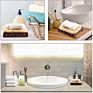 6 Pieces Bamboo Soap Dish Set, 2 Pieces Wood Soap Case and 2 Pieces Soap Saver