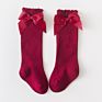 7 Color Spring Bow Knee High Socks Baby Girls Socks