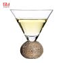8-Ounces Crystal Clear Handmade Bar Stemless Cocktail Martini Glass