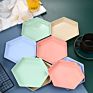 8 Sets White Straw Whest Hexagon Luxury Cute Plate Set Dishes Catering for Wedding Hotel Chinaware