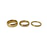 9 Sizes Polished Wide Thin Gold Rings Titanium Steel Geometric Rings for Women round Circle Minimalist Ring