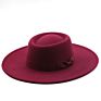 9Cm Wide Brim Bowknot Bowler Hat Ladies Elegant Retro Style British Woolen Jazz Hat Autumn Solid Color Panama Hat