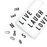 A6 Battery Powered Light up Message and Note Sign Led Cinema Light Box with Magnet Letters Smiles Symbols