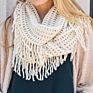 Acrylic Snood Plaid Knitted Loop Scarf Infinity Scarf