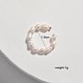 Adjustable Female Ear Cuff Brass Wire Natural Freshwater Pearl Clip on Earrings