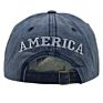 Adjustable Washed Cotton Embroidered Women Dad Hat American Flag Baseball Cap