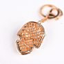and Punk Style Key Chain Unisex Gift 3D Creative Novelty Blings Rhinestone Inlaid Crystal Skull Keychain