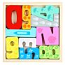 Animal Parade Puzzle and Play Set Educational Wooden Alphabet Puzzle Toys - 2 and Up