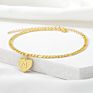 Anklets Foot Jewelry Letter Ankle Bracelet Set Beach Heart Initial Gold Cuban Link Chain Anklets for Women