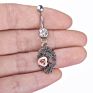 Antique Skull Rose Design Punk Belly Ring Piercing Jewelry