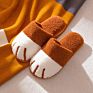 Arrivals Warm Cotton Slippers Cartoon Cat Indoor Soft-Soled Fluffy Slippers Unisex