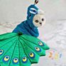 Arrive Funny Cute Peacock Halloween Christmas Costume for Cats Dogs Small Animals
