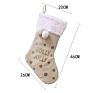 Arrived Christmas Candy Gift Bags Decoration Clothes Socks Linen Gilding Holly Jolly Christmas Stocking
