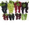 Artificial Grape Bunch Fake Grapes Vine Plastic Raisins Leaf Rattan Fruit Props Indoor Ceiling Decor Grape Leaves Artificial