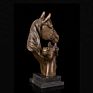 table decoration bronze casting horse head statue sculpture for sale