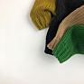 Autumn and Children's Thick Green Thick Knitting Simple Solid Color Pullover round Neck Kid's Sweater