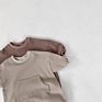 Autumn Baby Rompers Long Sleeve Jumpsuit Baby Pocket Casual Crawler Baby Sweatshirt Romper