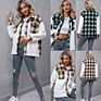 Autumn Plaid Jacket Women Fleece Jacket Plush Coat Ladies Checkered Jackets for Women Coat Warm Overshirt