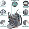 Baby Changing Bag Backpack Nappy Changing Back Pack Diaper Bags with Changing Mat & Pacifier Holder for Mom & Dad